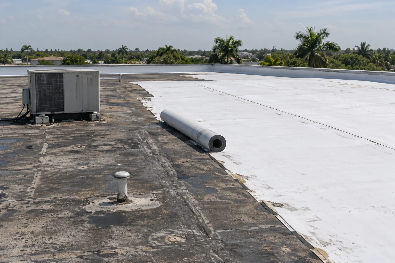 Commercial Roof Recover and Overlay in Pearland, TX